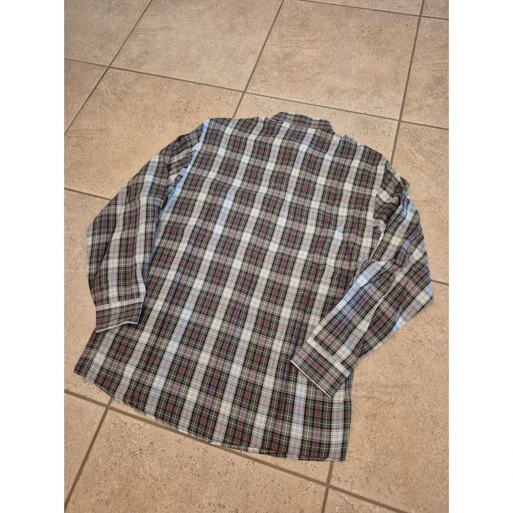 Vintage Gucci Men's Cotton Plaid Shirt - Size 16.5